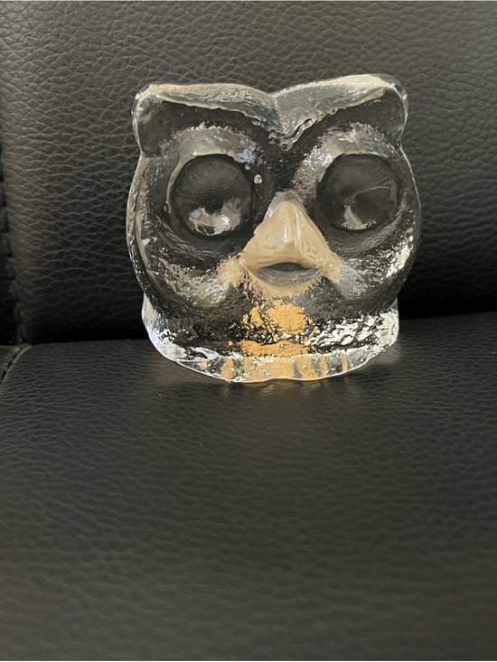 Riedel Other - Vintage Riedel Crystal Owl Paperweight